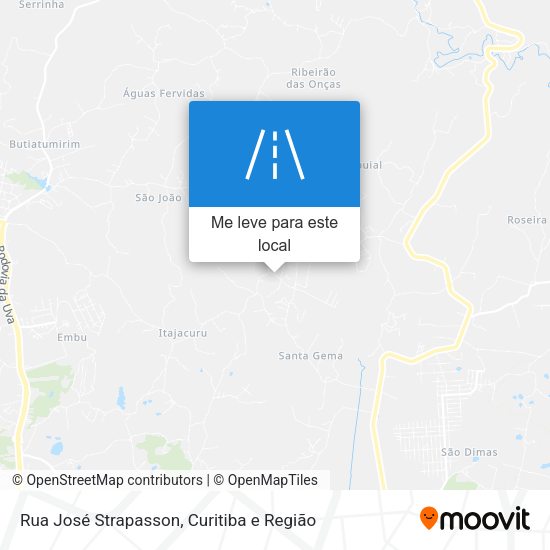 Rua José Strapasson mapa