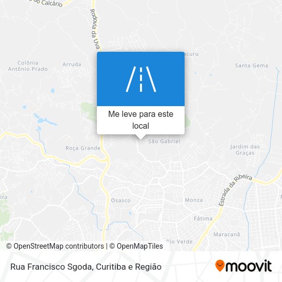 Rua Francisco Sgoda mapa