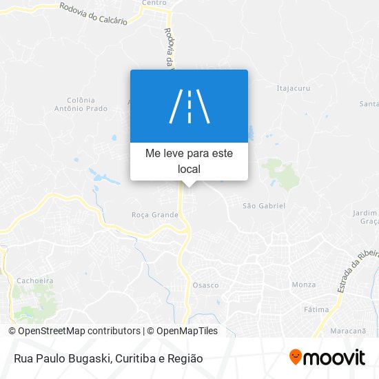 Rua Paulo Bugaski mapa