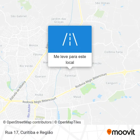 Rua 17 mapa