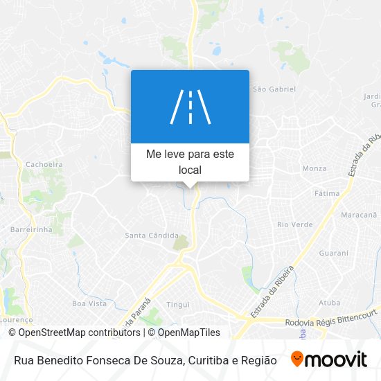 Rua Benedito Fonseca De Souza mapa