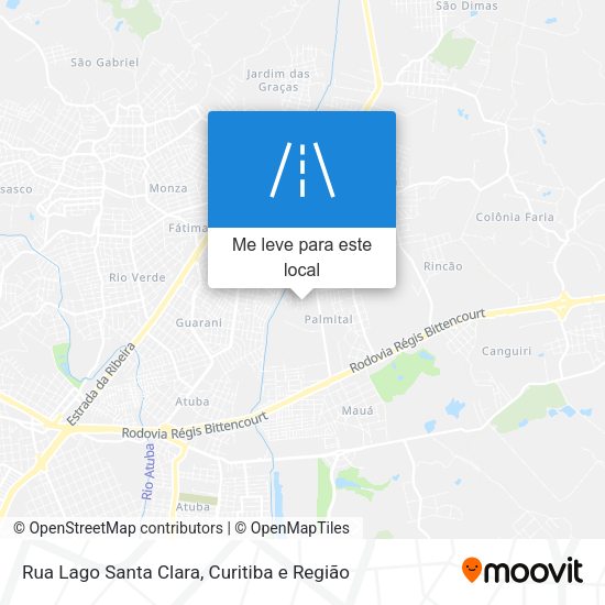 Rua Lago Santa Clara mapa