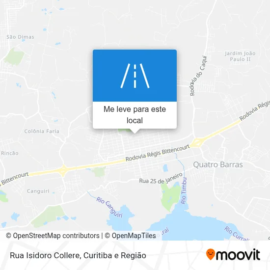 Rua Isidoro Collere mapa