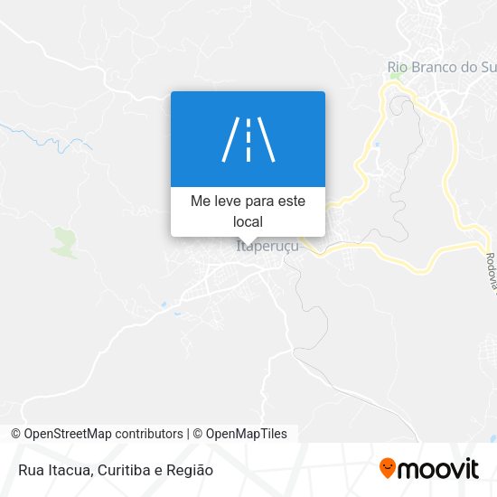 Rua Itacua mapa