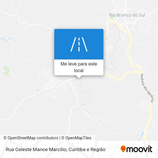 Rua Celeste Manoe Marcílio mapa