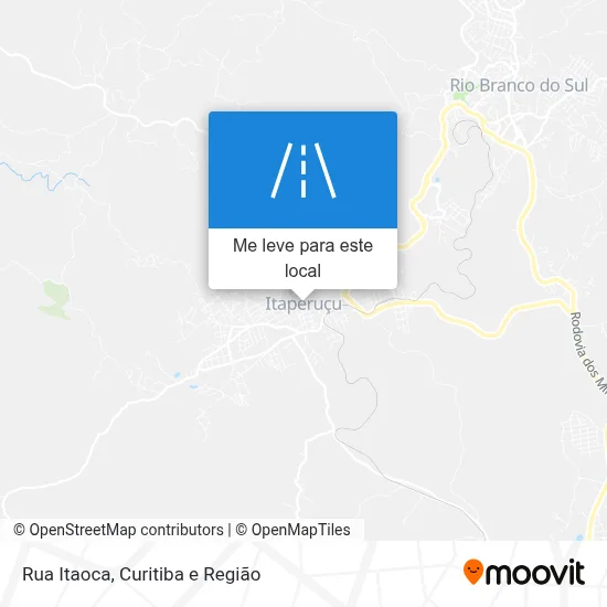Rua Itaoca mapa