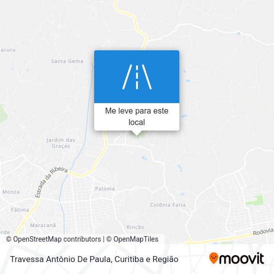 Travessa Antônio De Paula mapa