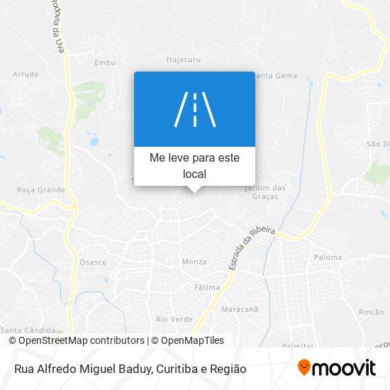 Rua Alfredo Miguel Baduy mapa