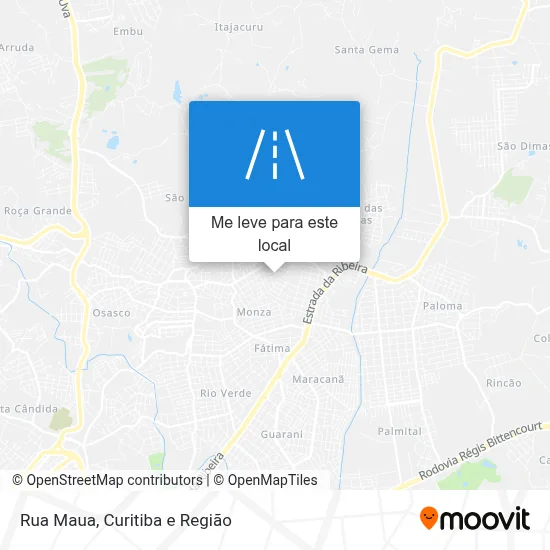 Rua Maua mapa