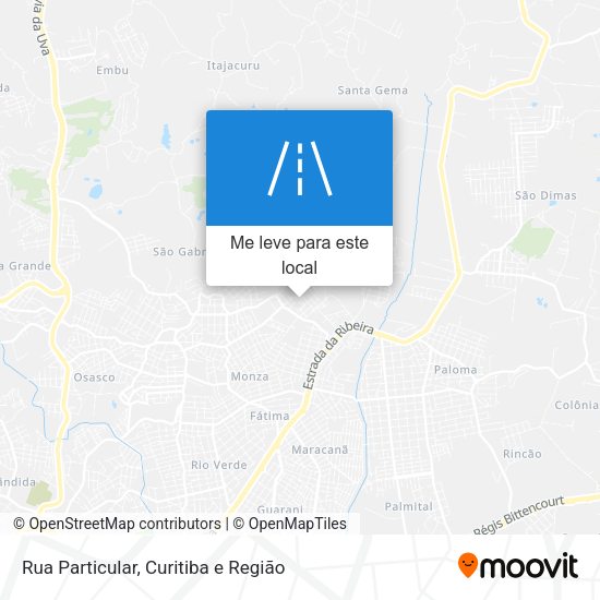 Rua Particular mapa