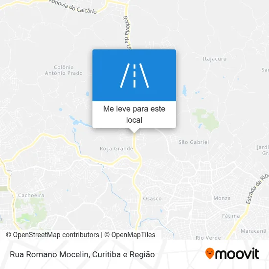 Rua Romano Mocelin mapa