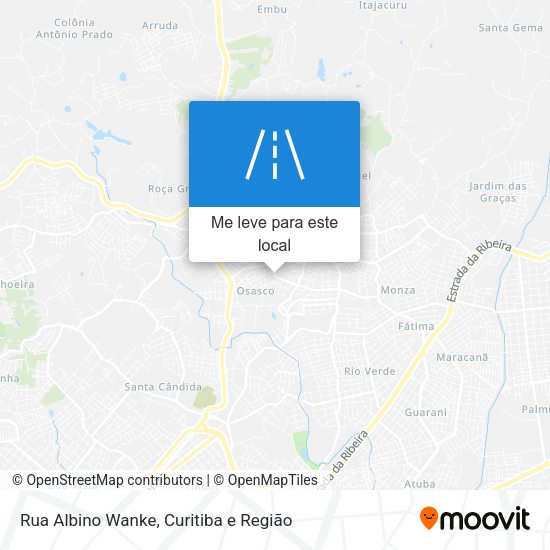 Rua Albino Wanke mapa