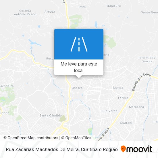 Rua Zacarias Machados De Meira mapa