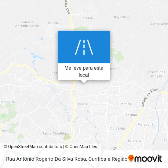 Rua Antônio Rogerio Da Silva Rosa mapa