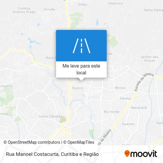 Rua Manoel Costacurta mapa