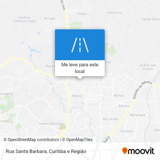 Rua Santa Barbara mapa