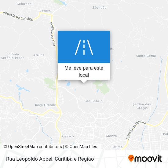 Rua Leopoldo Appel mapa