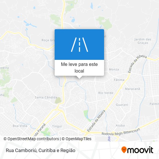 Rua Camboriú mapa