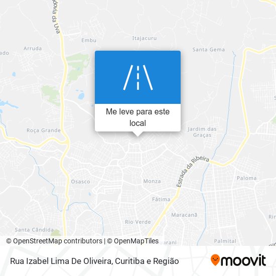 Rua Izabel Lima De Oliveira mapa