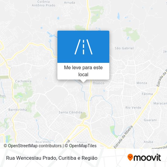 Rua Wenceslau Prado mapa