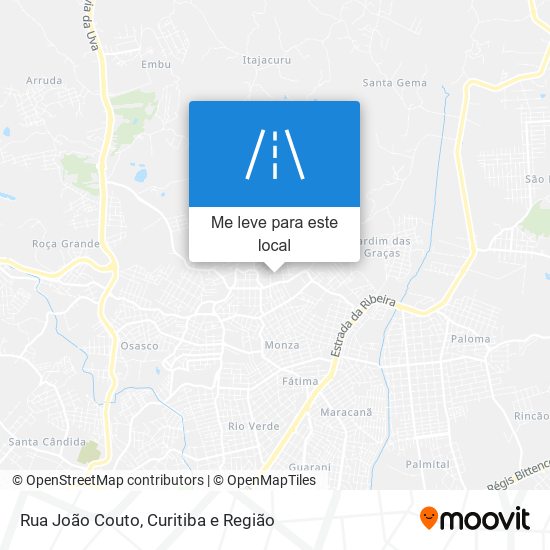 Rua João Couto mapa