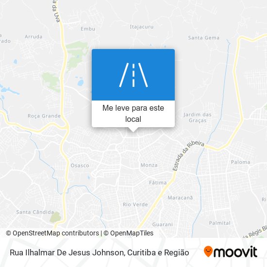 Rua Ilhalmar De Jesus Johnson mapa