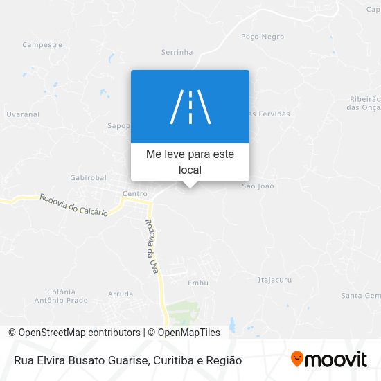 Rua Elvira Busato Guarise mapa