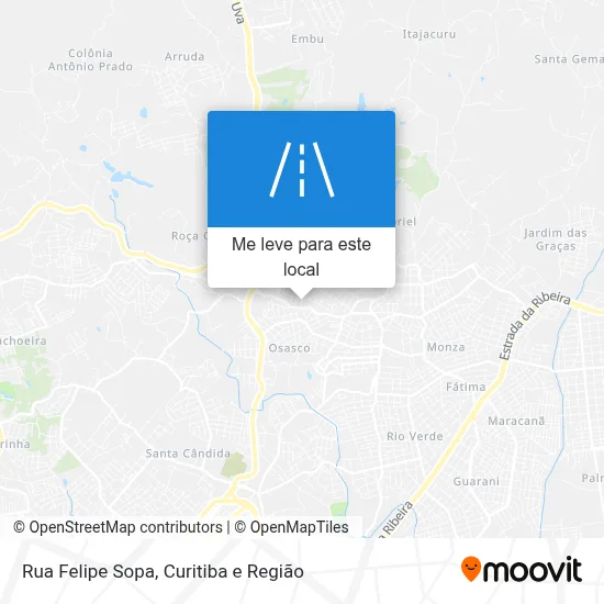 Rua Felipe Sopa mapa