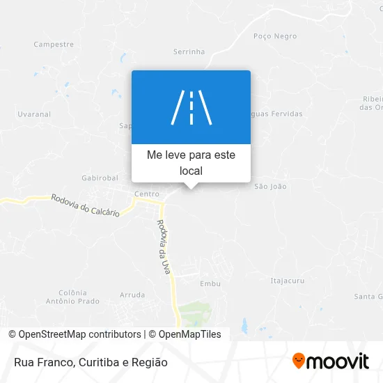 Rua Franco mapa