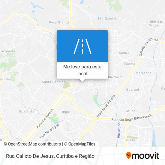 Rua Calixto De Jesus mapa