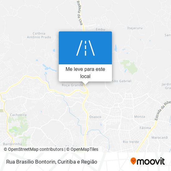 Rua Brasilio Bontorin mapa