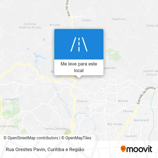 Rua Orestes Pavin mapa