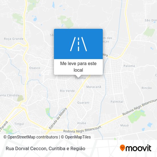 Rua Dorval Ceccon mapa