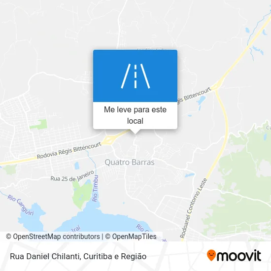 Rua Daniel Chilanti mapa