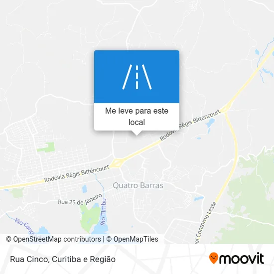 Rua Cinco mapa