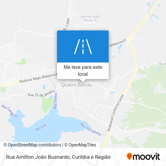 Rua Amilton João Busnardo mapa