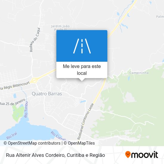 Rua Altenir Alves Cordeiro mapa