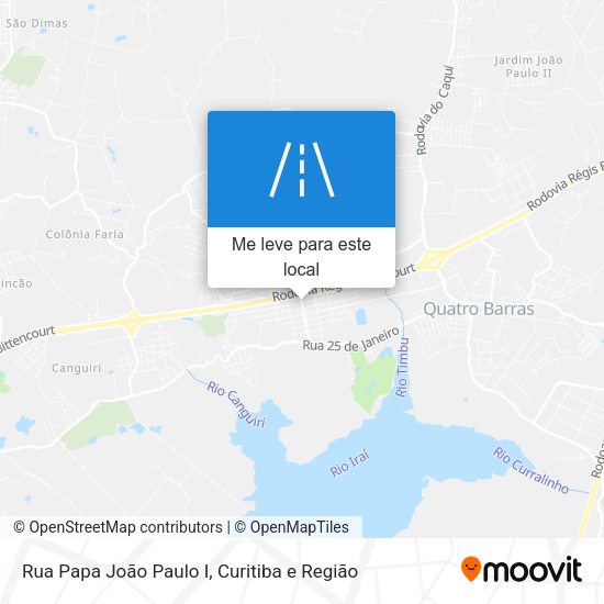 Rua Papa João Paulo I mapa