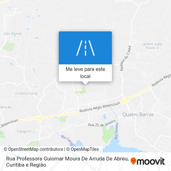 Rua Professora Guiomar Moura De Arruda De Abreu mapa