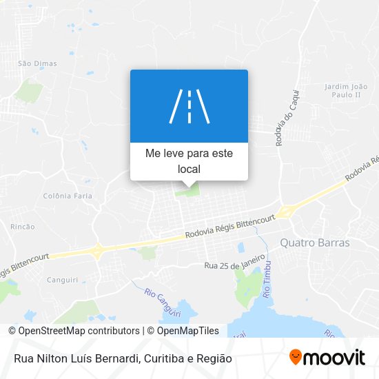 Rua Nilton Luís Bernardi mapa