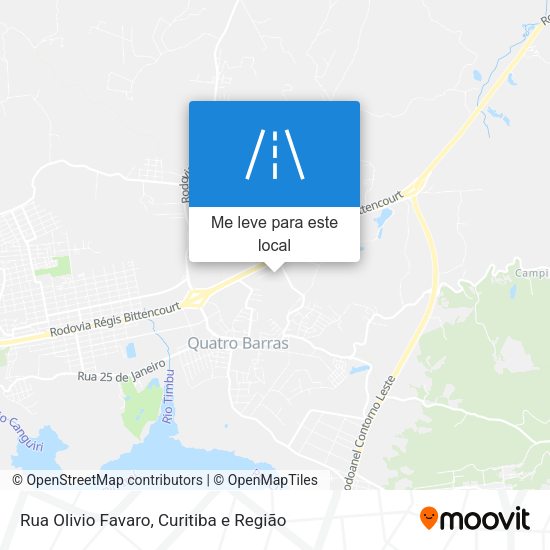 Rua Olivio Favaro mapa