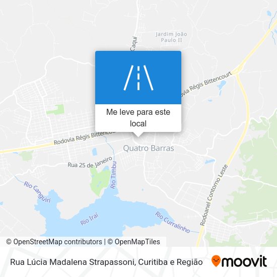 Rua Lúcia Madalena Strapassoni mapa