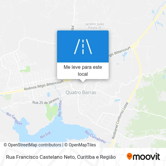 Rua Francisco Castelano Neto mapa