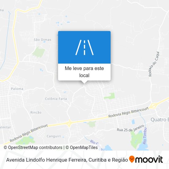 Avenida Lindolfo Henrique Ferreira mapa
