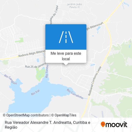 Rua Vereador Alexandre T. Andreatta mapa