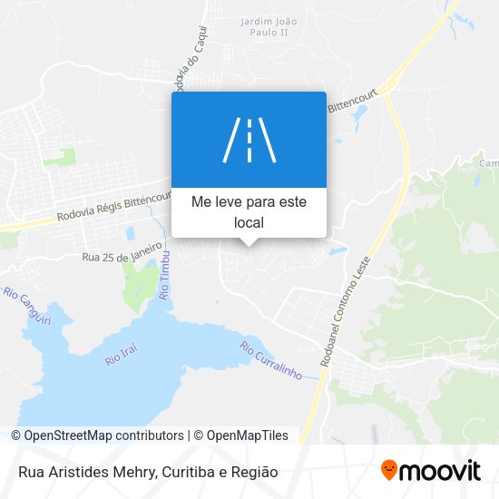 Rua Aristides Mehry mapa