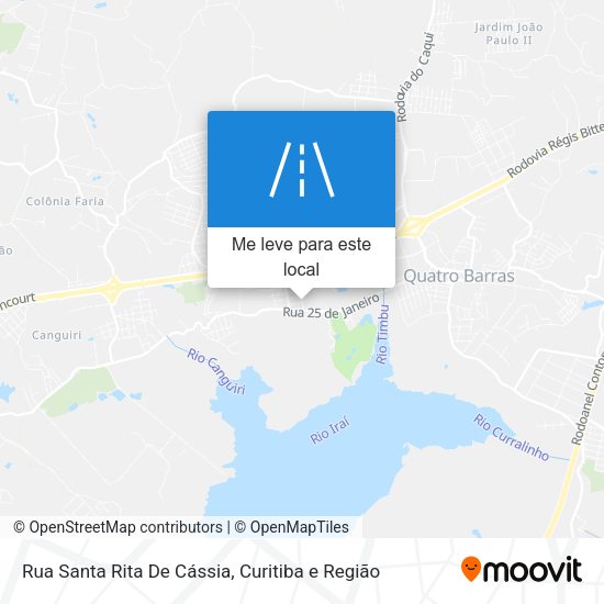 Rua Santa Rita De Cássia mapa