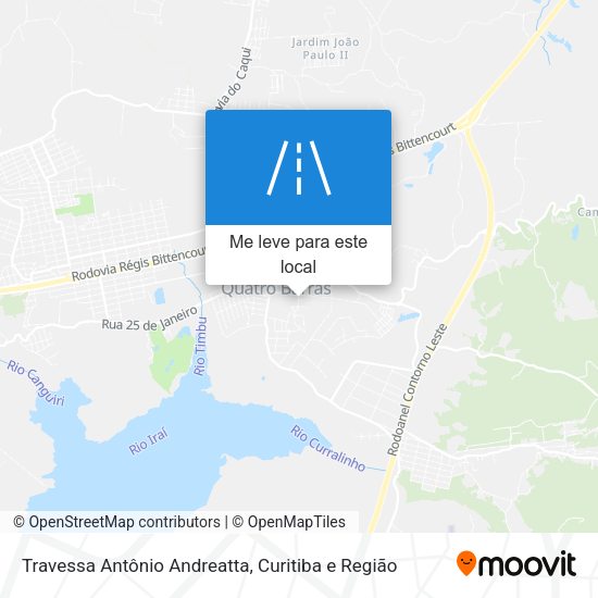 Travessa Antônio Andreatta mapa
