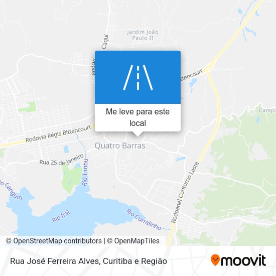 Rua José Ferreira Alves mapa