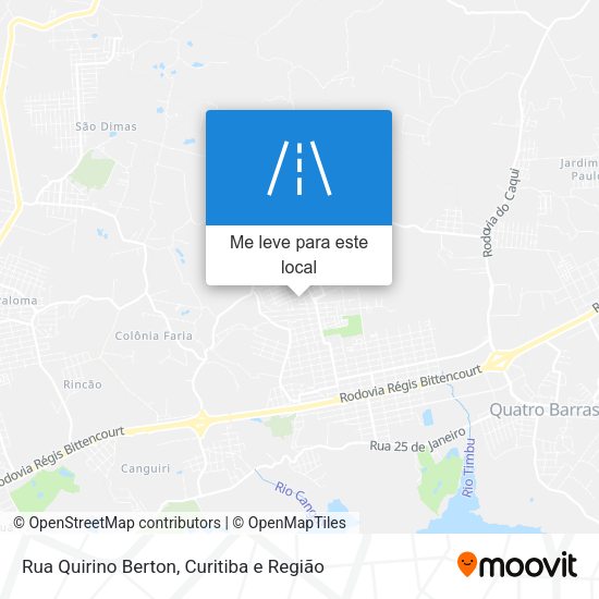 Rua Quirino Berton mapa